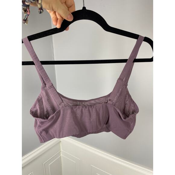 New, Skims Purple Mesh Bralette, Size 2X (Fits like 1X), Sheer, Unlined, NWOT - Picture 3 of 5